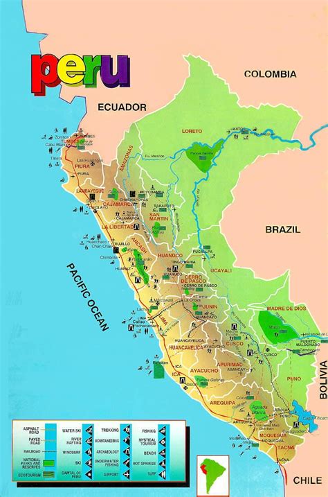 Mapa Turistico Del Peru Mapa Turistico Peru