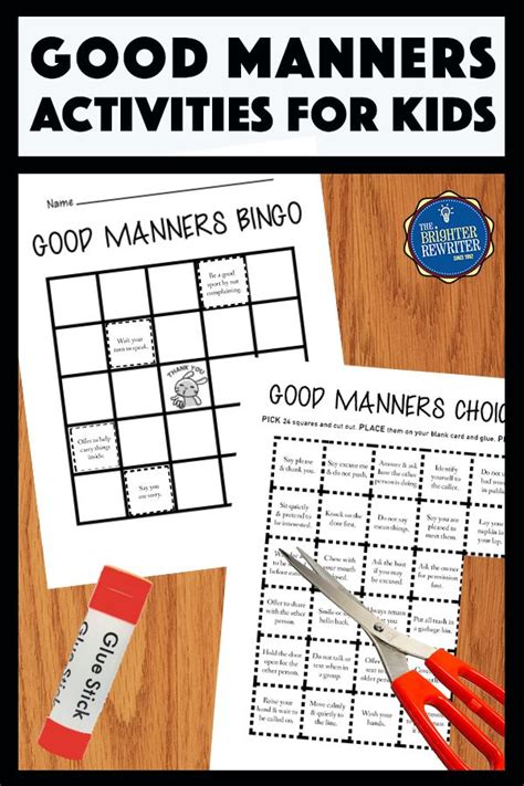 Manners Word Search Puzzle