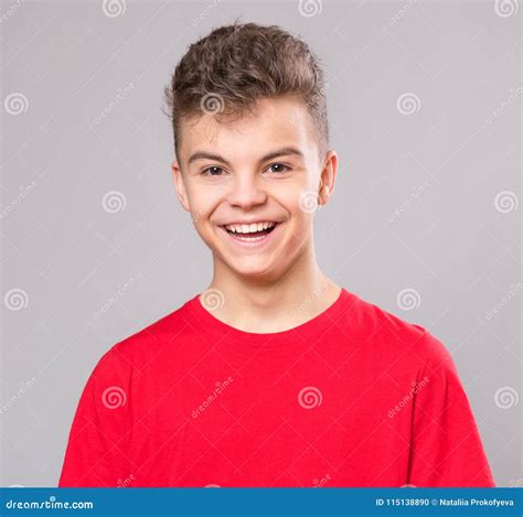 Teen Boy Portrait Stock Photo Image Of Looking Adolescent 115138890