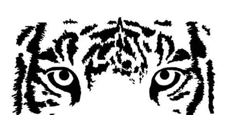 26 Tiger Eyes Tattoo Stencil AltafAlexica