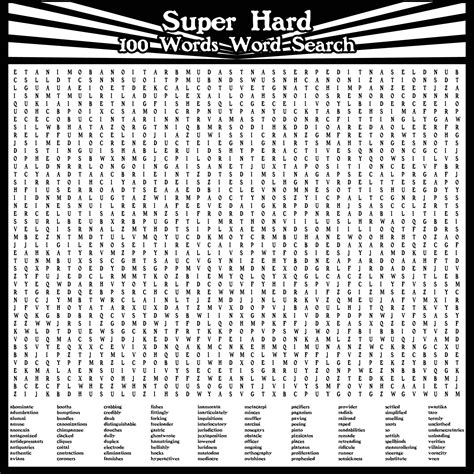 7 Best Images Of Extremely Hard Word Search Printables Hard Printable