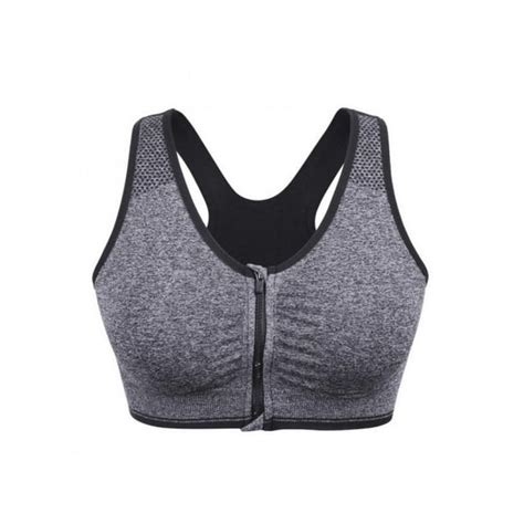 Zenbath Womens Comfort Front Close Sports Bra Full Figure Plus Size
