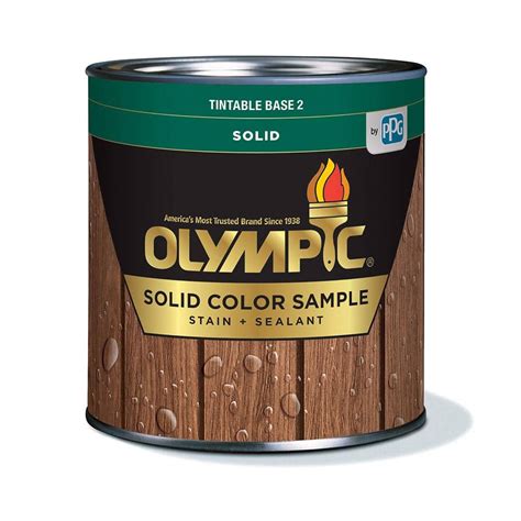 Olympic Elite 75 Oz Base 2 Solid Advanced Exterior Stain And Sealant