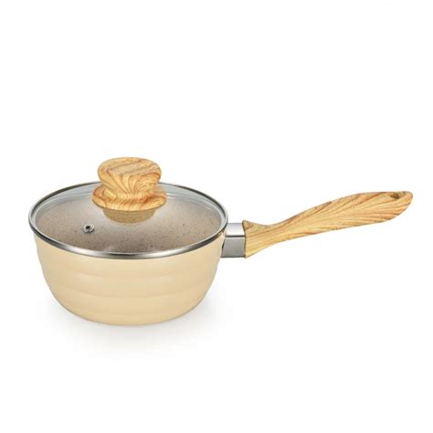 Masterclass Premium Collection Cookware Wooden Handle Copper Pans Safe