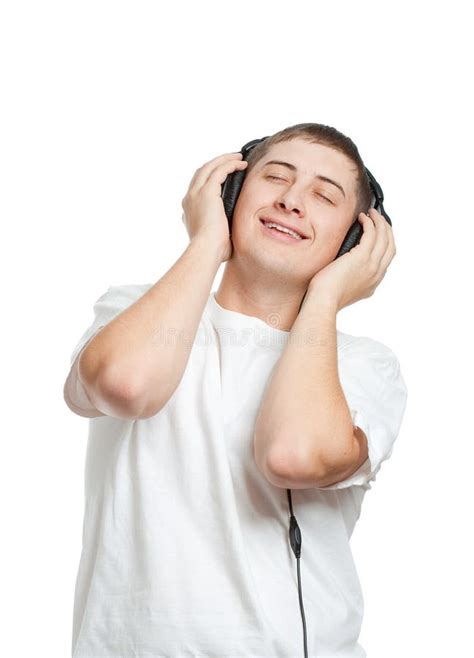 Young Man Listening The Music Stock Photo Image Of Listen Close 7104848