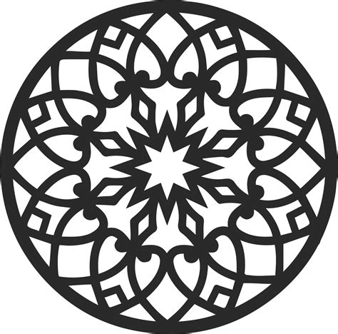 Decorative Round Grille 013 Free Dxf File Free Download Dxf Patterns