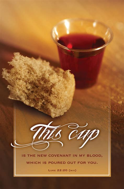 Church Bulletin 11 Communion This Cup Pack Of 100