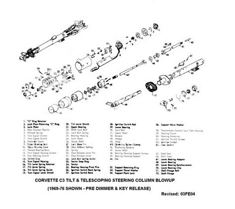 78 Tilt Steering Column Diagram Corvetteforum Chevrolet Corvette