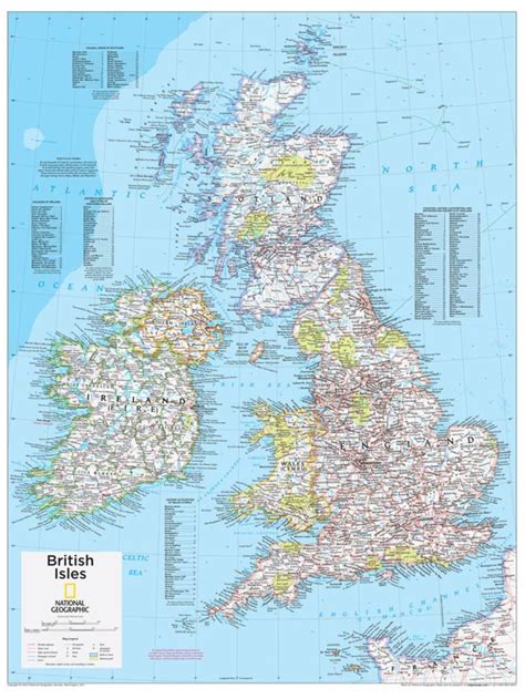 2014 British Isles National Geographic Atlas Of The World 10th