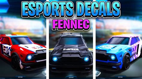 All New Fennec Esports Decals On Rocket League Showcase Youtube