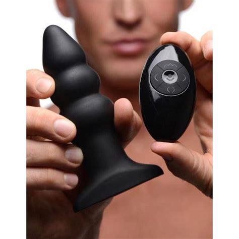 Rimmers Model I Rippled Rimming Plug With Remote Sex Toys At Adult