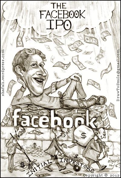 Caricaturecartoon Mark Zuckerberg And Facebooks Ipo Why Should He