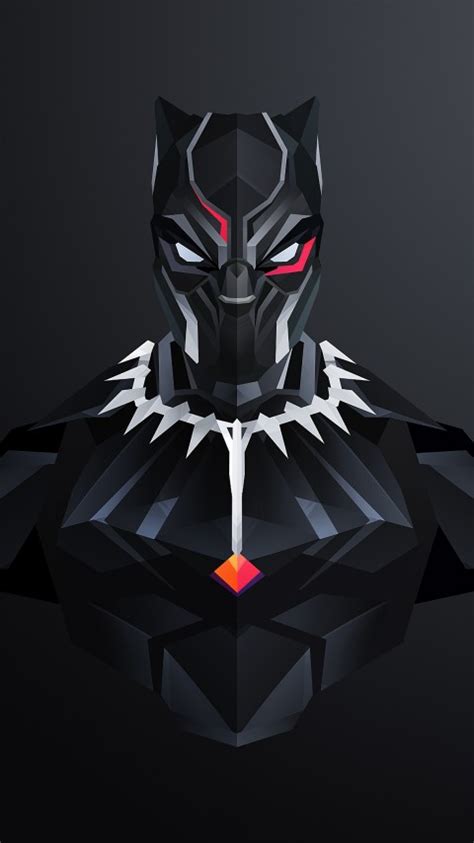 Wallpaper Black Panther Minimal 4k Creative Graphics