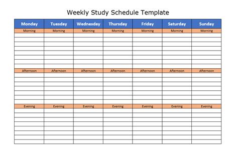 Daily Time Table Of Study Teachers Resources
