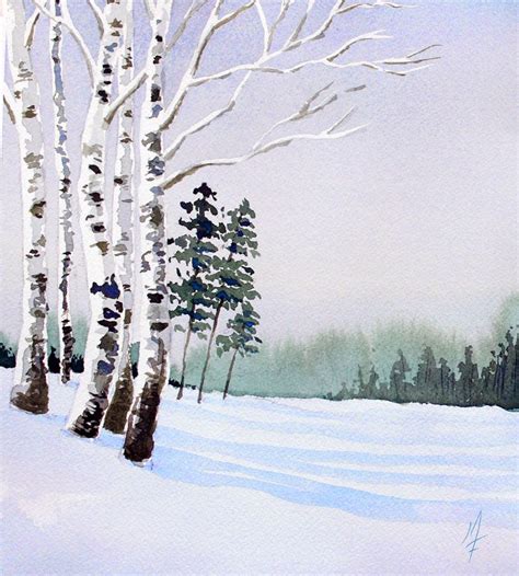Easy Watercolor Landscape Lesson Watercolor Paintings For Beginners