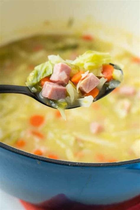 Ham And Cabbage Soup Easy Soup Ready In Minutes