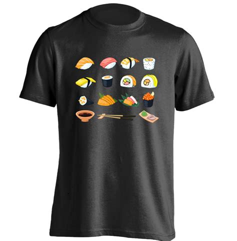 Japanese Sushi Mens And Womens O Neck T Shirt Printing Tee In T Shirts