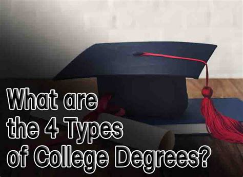 What Are The 4 Types Of College Degrees Study Progression