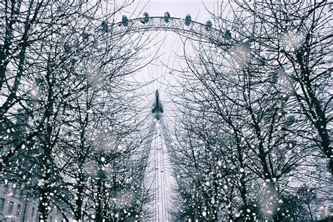 London Eye Snow Photograph By Martin Newman Pixels