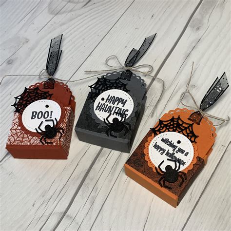 Little Treat Box Dies For Fun Halloween Treat Packaging Stamped