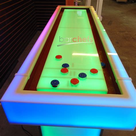Light Up Led Shuffleboard Table Non Collapsible