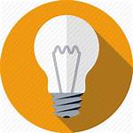 Bulb Icon Flat Lightbulb Idea Lamp Icons