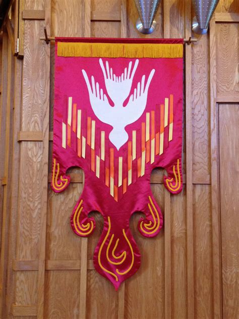 Church Worship Banner Pentecost Parkrose Umc Portland Or Flag Design