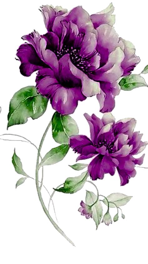 Pin By Angad Yadav On Flower With Images Flower Painting Purple