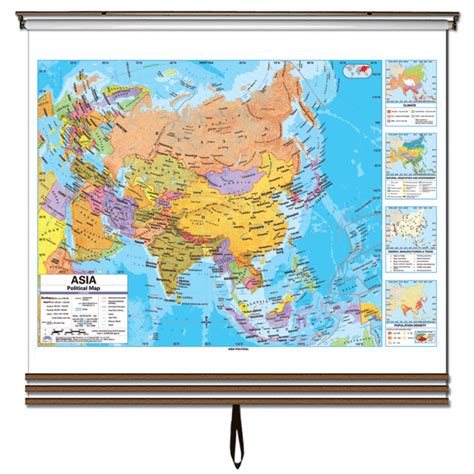 Continent Roll Down Maps Eastern Hemisphere Advanced Political Wall