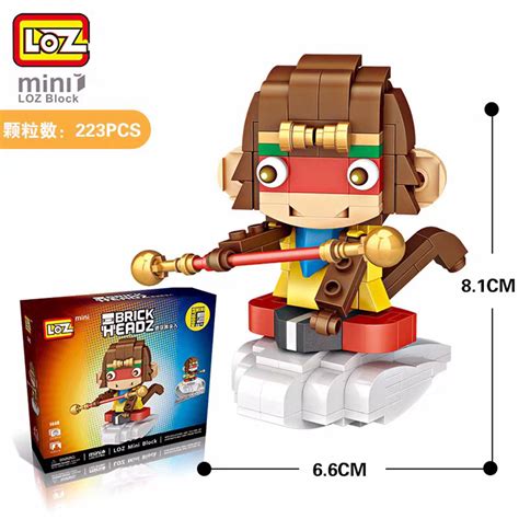 Loz 1440 Mini Character Cartoon Brick Headz Nano Diamond Creative Brick