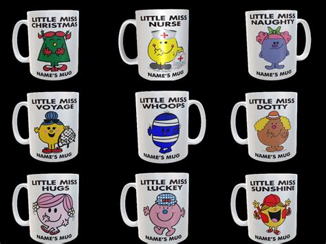 Personalised Mr Men Mugs Little Miss Funny Rude Tea And Etsy