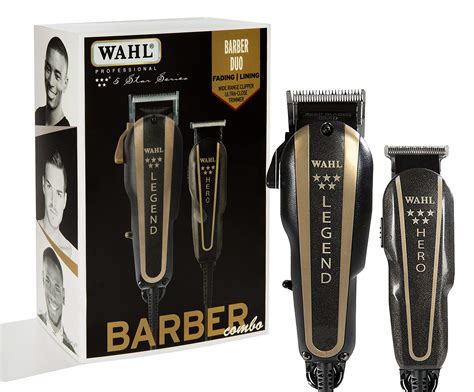 Wahl Professional 5 Star Barber Combo With Legend Clipper And Hero