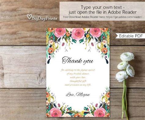 You know that your thoughtful wedding guests deserve prompt and sincere thank you notes for their generous wedding gifts and for coming out to help you celebrate. 7+ Bridal Shower Thank-You Card - PSD, Vector AI, EPS | Free & Premium Templates