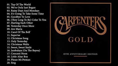 The Carpenters Greatest Hits Full Album Cover Best Songs Of The