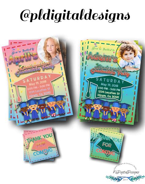 Maybe you would like to learn more about one of these? Kindergarten Graduation Invitation - Kindergarten Party - Kindergarten Graduation ...