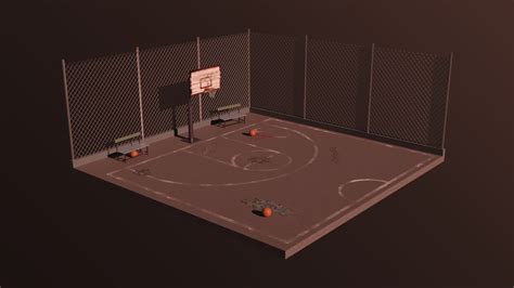 Artstation Basketball Court Prop