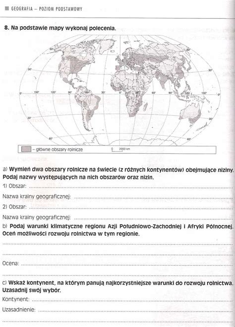 Geografia Sprawdzian Klasa 8 Afryka - Sprawdzian Z Geografii Afryka