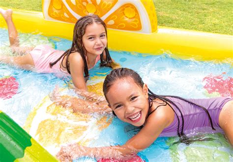 Intex Fun N Fruity Kids Inflatable Play Center Pool Slide Sprayer Ebay