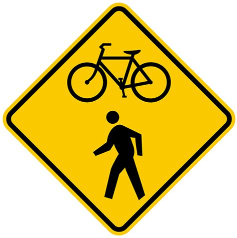 W11 15 Bicyclepedestrian Sign