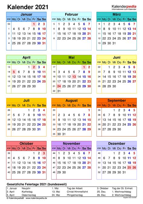 16 Kalender 2021 Nrw Kalenderpedia Images