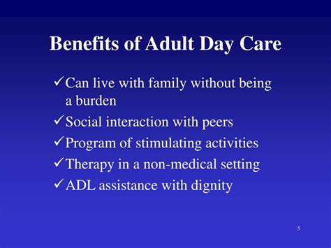 Ppt Chapter 6 Adult Day Care Powerpoint Presentation Free Download