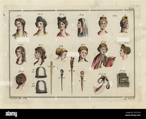 Die Römische Frauen Frisuren Kopfschmuck Schleier Mützen Pins Haar
