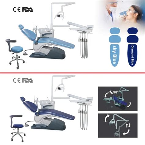 Dental Unit Chair Hard Leather Computer Controlled Ce Approved Stool