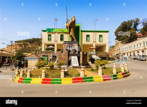 Gondar Ethiopia February 9 2015 Emperor Tewodros Called Hero Of