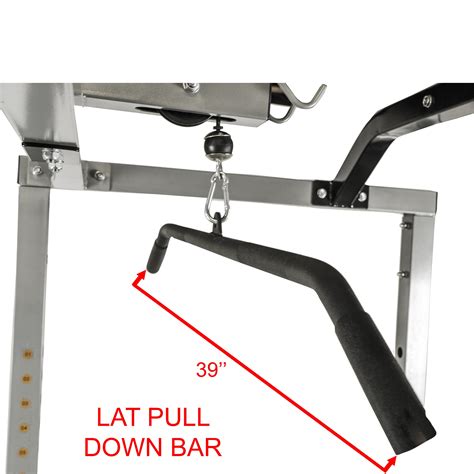 Bd L Lat Pull Attachment For Bd Rack Squat Rack No Equipment