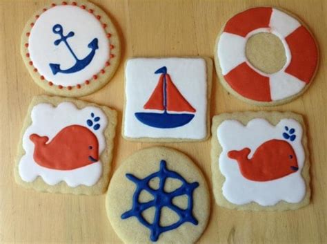 Nautical Themed Sugar Cookies By Nicolescookieshop On Etsy