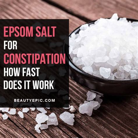 How To Use Epsom Salt For Constipation Relief Epsom Salt For