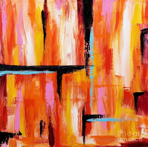 Abstract Orange 2 Painting By Art By Danielle Fine Art America