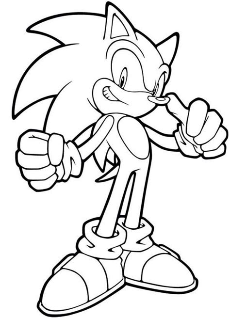 Free Sonic The Hedgehog Running Coloring Pages Download Free Sonic The