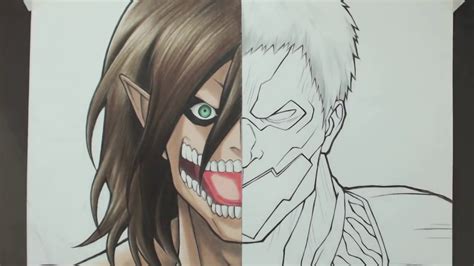 Collection of drawing ideas, how to draw tutorials. Speed Drawing Eren Reiner Shingeki no Kyojin - YouTube